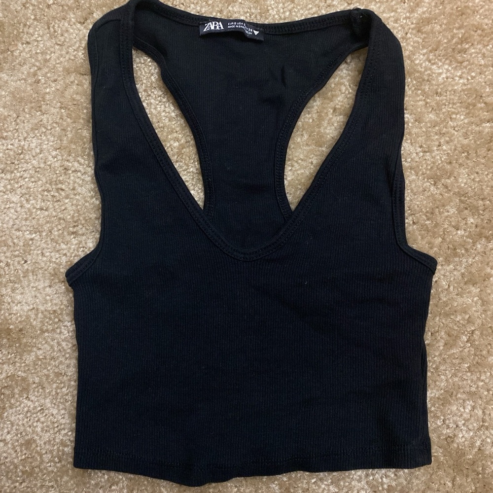 Zara Black Crop top